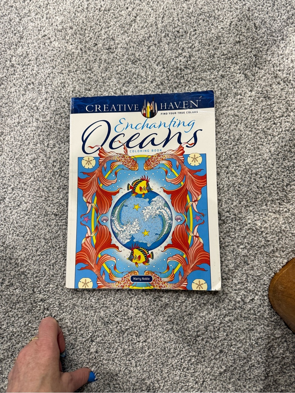 Creative Haven Enchanting Oceans Coloring Book by Marty Noble